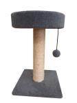 Cat House Когтеточка лежанка круглая серая (сизаль), 55 см