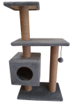 Cat House Игровой комплекс Буран серый (джут), 106 см