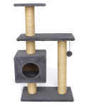 Cat House Игровой комплекс Буран серый (сизаль), 106 см