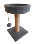 Cat House Когтеточка лежанка круглая серая (джут), 55 см