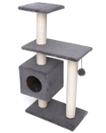 Cat House Игровой комплекс Буран серый (хлопок), 106 см