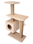 Cat House Игровой комплекс Буран бежевый (джут), 106 см
