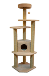 Cat House Игровой комплекс Торнадо бежевый (сизаль), 180 см