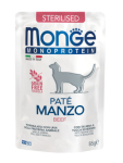 Monge Cat Mono Paté Sterilised (паштет, говядина), 85 гр
