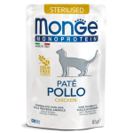 Monge Cat Mono Paté Sterilised (паштет, курица), 85 гр