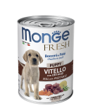Monge Dog Fresh Puppy Veal (паштет, телятина с овощами), 400 гр