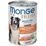 Monge Dog Fresh Dog Senior Turkey/Veg  (паштет, индейка с овощами), 400 гр