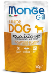 Monge Dog Grill Puppy&Junior Chicken&Turkey (желе, курица и индейка), 100 гр