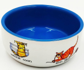 Beeztees Миска фарфоровая Играющие кошки, 0,25 л