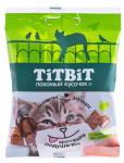 TitBit Хрустящие подушечки с пашетом из индейки для кошек, 30 гр