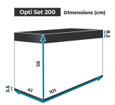 Аквариум Aquael Opti Set 200 белый, 200 л