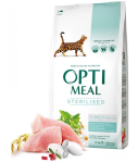 Optimeal для стерилизованных кошек (индейка и овес), 10 кг