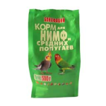 Бонифаций Основной рацион Корм для нимф и средних попугаев, 500 гр
