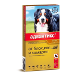 Bayer Адвантикс капли на холку для собак 40-60 кг, 1 пип 6 мл