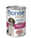 Monge Dog Fresh Adult Pork (паштет, свинина), 400 гр*6 шт
