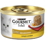 Gourmet Gold с курицей и морковью, 85 гр*12 шт
