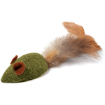 Игрушка из кошачьей мяты Triol NATURAL «Мышка с перьями», 50/110 мм