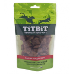 TitBit Лакомство для собак подушечки с посыпкой из говяжего рубца Золотая коллекция,80гр