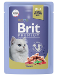 Brit Premium Пауч для взрослых кошек (Форель в желе), 85г