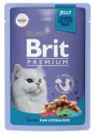 Brit Premium Пауч для стерилизованных кошек с перепелкой, 85гр
