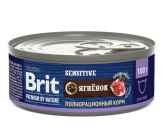 Brit Premium by Nature консервы для кошек с чувствительным пищеварением (ягненок), 100 гр