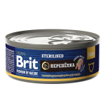 Brit Premium by Nature консервы для стерилизованных кошек (перепелка), 100г