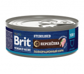 Brit Premium by Nature консервы для стерилизованных кошек (перепелка), 100г