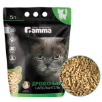 Наполнитель для кошачьих туалетов Gamma, 15л (мелкие гранулы)