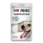 Лакомство For Friends для собак кость жилованная натуральная 6, 15 см. 1 шт