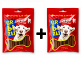 Лакомство GRЫZLI Dental жевательное для собак средних пород, 200 гр ( 1+1)