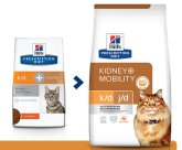 Hill's Prescription Diet k/d, Mobility Kidney, Joint Care для кошек (курица), 1,5 кг