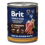 Brit Premium Dog (говядина и печень), 850 гр
