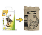 Наполнитель Super Benek Corn Cat кукурузный (свежая трава), 25л