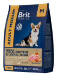Brit Premium by Nature Adult M (Курица), 3 кг