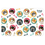 Коврик под миску Triol «Котята», 43x28 см
