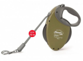 Рулетка Flexi Giant оливковая L, лента 8 м