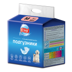 Подгузники для собак CLINY М 5-10 кг, 9 шт