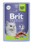 Brit Premium Пауч для взрослых кошек (ягненок в желе), 85г