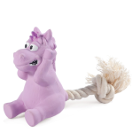 Игрушка MINI DOGS для собак мелких пород из латекса Лошадка с веревкой, 80/165 мм