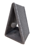CAT-HOUSE Когтеточка треугольная серая (ковролин),  55 см