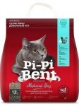 Наполнитель для туалета бентонитовый комкующийся Pi-Pi Bent Морской бриз,12 л (5 кг)