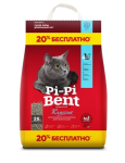 Наполнитель для туалета бентонитовый комкующийся Pi-Pi-Bent Классик, 14л (5+1кг)