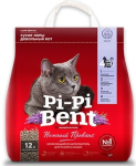 Наполнитель для туалета бентонитовый комкующийся Pi-Pi Bent Нежный прованс, 12л (5кг)