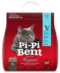 Наполнитель для туалета бентонитовый комкующийся Pi-Pi-Bent Классик, 12л (5кг)