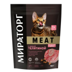 Мираторг Meat для взрослых кошек телятиной, 750 гр