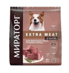 Мираторг Extra Meat Black Angus Adult Medium (говядина), 2,6 кг