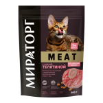Мираторг Meat для взрослых кошек с телятиной, 300 гр