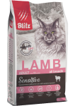 Blitz Sensitive Adult Cats (ягненок), 400 гр