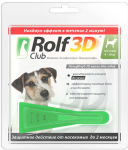 Rolf Club 3D Капли для собак 4-10 кг, от клещей и блох