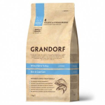 Grandorf White Cat Skin&Care (рыба, индейка), 2 кг